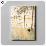 Seashore at haikko in autumn - アルバート エーデルフェルト Canvas.