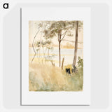 Seashore at haikko in autumn - アルバート エーデルフェルト Poster.