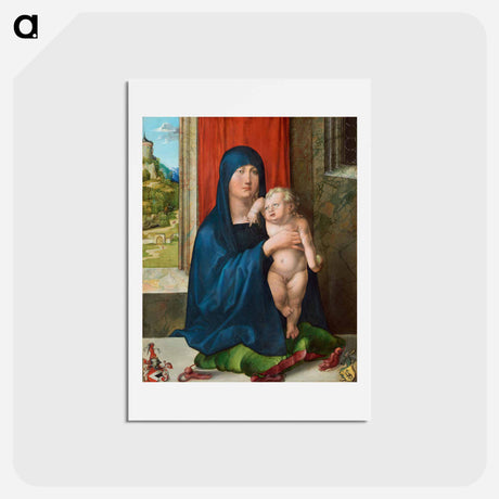 アートポストカード-Madonna and Child - アルブレヒト デューラー Postcard.
