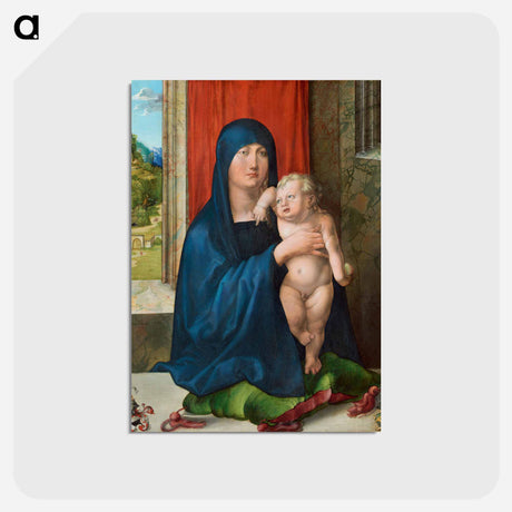 アートポストカード-Madonna and Child - アルブレヒト デューラー Postcard.