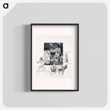 Moroccan Sketches - アレクサンドル ルノア Poster.