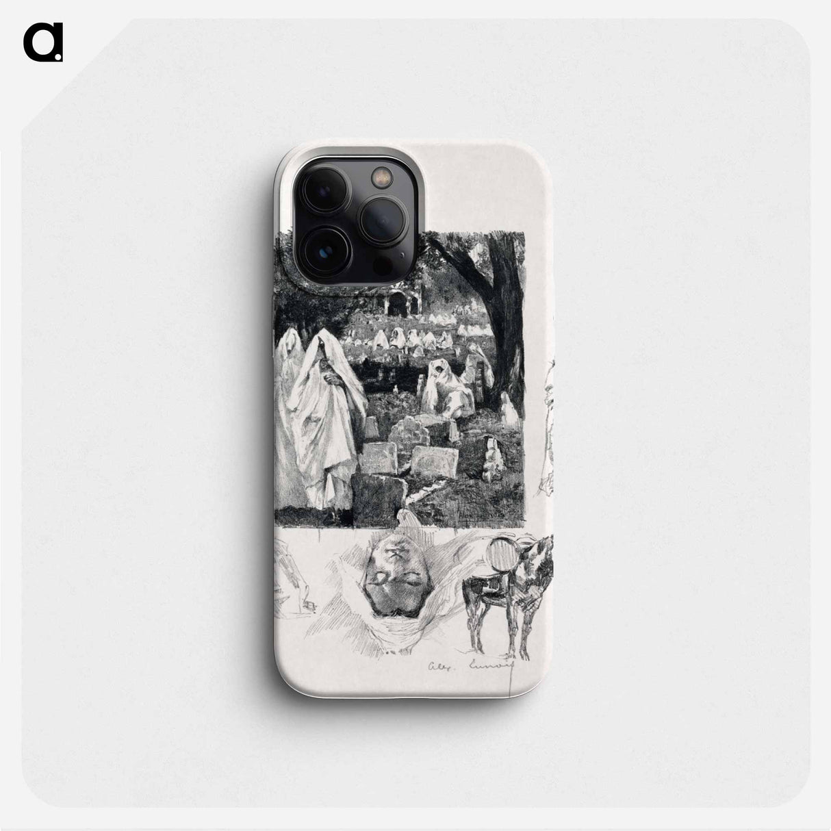 Moroccan Sketches - アレクサンドル ルノア Phone Case.