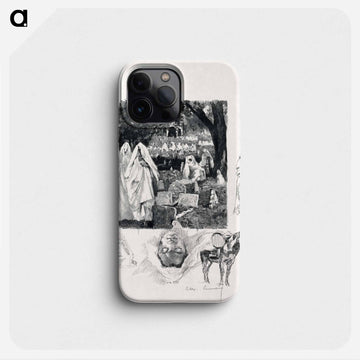 Moroccan Sketches - アレクサンドル ルノア Phone Case.