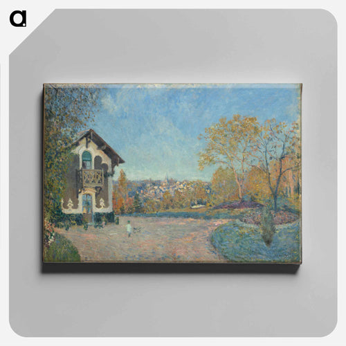 View of Marly-le-Roi from Coeur-Volant - アルフレッド シスレー Canvas.