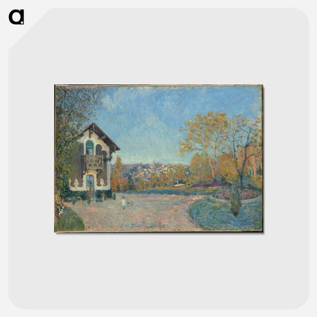 アートポストカード-View of Marly-le-Roi from Coeur-Volant - アルフレッド シスレー Postcard.