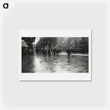 アートポストカード-A Wet Day on the Boulevard, Paris - アルフレッド スティーグリッツ Postcard.