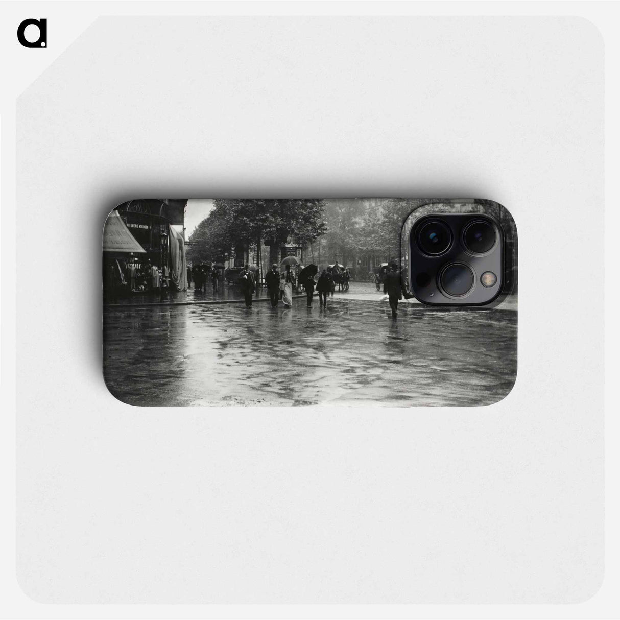 A Wet Day on the Boulevard, Paris - アルフレッド スティーグリッツ Phone Case.