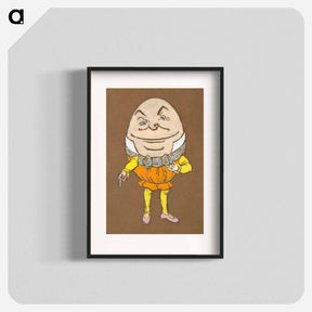 アートポスター-Humpty Dumpty Costume Design for Alice in Wonderland - 不思議の国のアリス Poster.