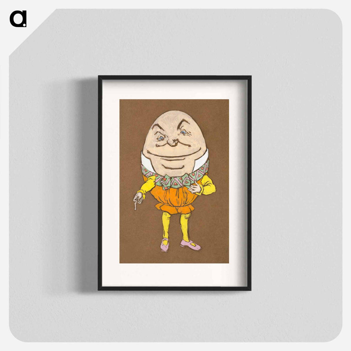 Humpty Dumpty Costume Design for Alice in Wonderland - Alice in Wonderland Poster.