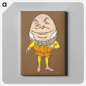 アートパネル-Humpty Dumpty Costume Design for Alice in Wonderland - 不思議の国のアリス Canvas.