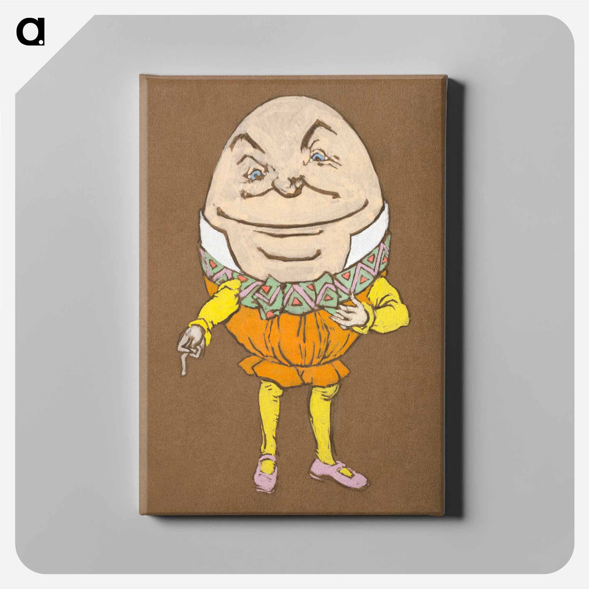 Humpty Dumpty Costume Design for Alice in Wonderland - 不思議の国のアリス Canvas.