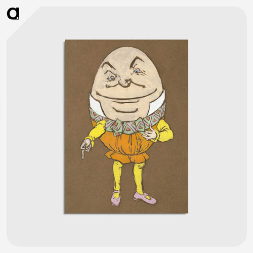 Humpty Dumpty Costume Design for Alice in Wonderland - 不思議の国のアリス Postcard.