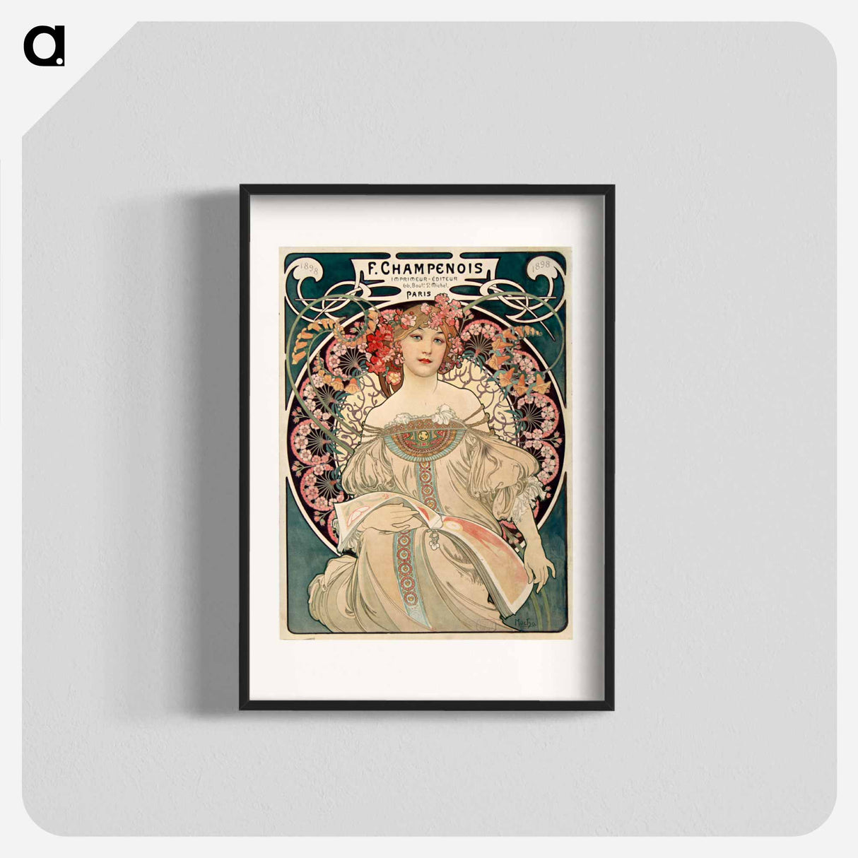 F. Champenois Imprimeur-Editeur - Alphonse Mucha Poster.