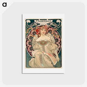 アートポストカード-F. Champenois Imprimeur-Editeur - アルフォンス ミュシャ Postcard.