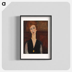 アートポスター-Portrait of a Woman - アメデオ モディリアーニ Poster.