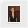 アートポストカード-Portrait of a Woman - アメデオ モディリアーニ Postcard.