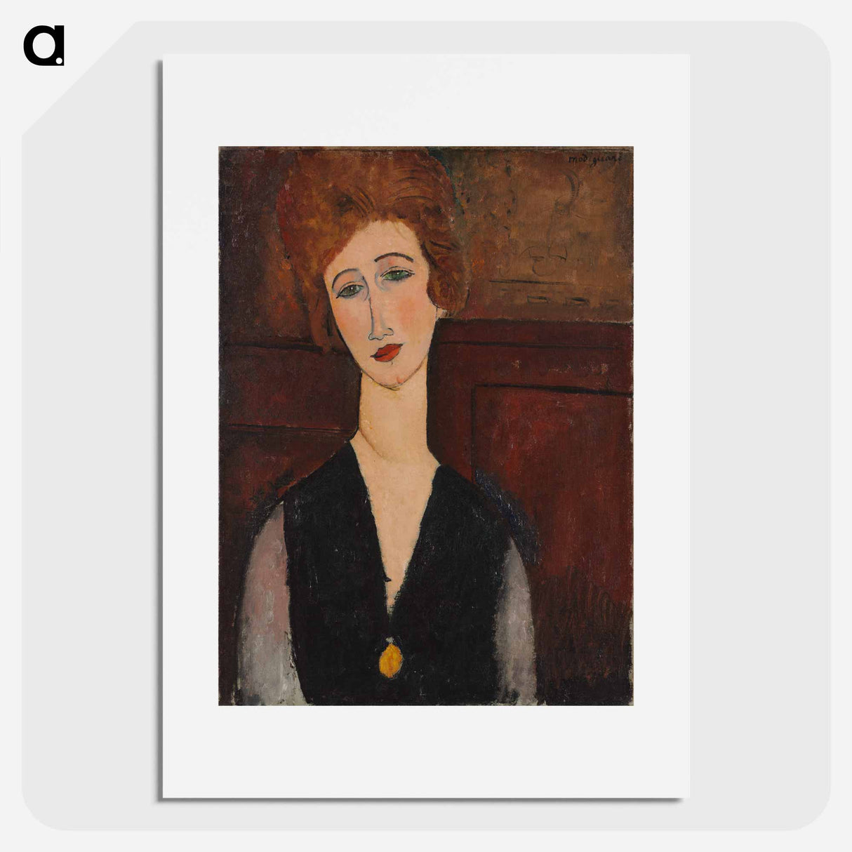 Portrait of a Woman - Amedeo Modigliani Poster.