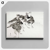 アートパネル-Little Ringed Plover, Illustration from Bijutsu Sekai
 - 美術世界 Canvas.
