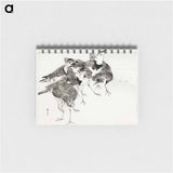 アートメモ帳-Little Ringed Plover, Illustration from Bijutsu Sekai
 - 美術世界 Memo.
