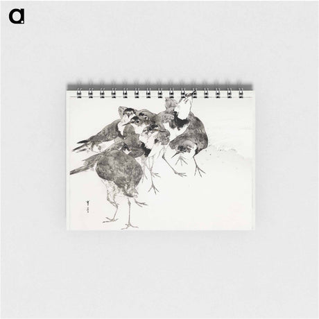 アートメモ帳-Little Ringed Plover, Illustration from Bijutsu Sekai
 - 美術世界 Memo.