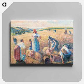 アートパネル-The gleaners - カミーユ ピサロ Canvas.