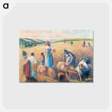 アートポストカード-The gleaners - カミーユ ピサロ Postcard.