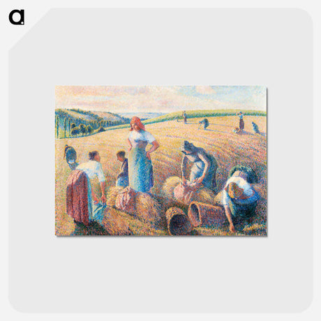 アートポストカード-The gleaners - カミーユ ピサロ Postcard.