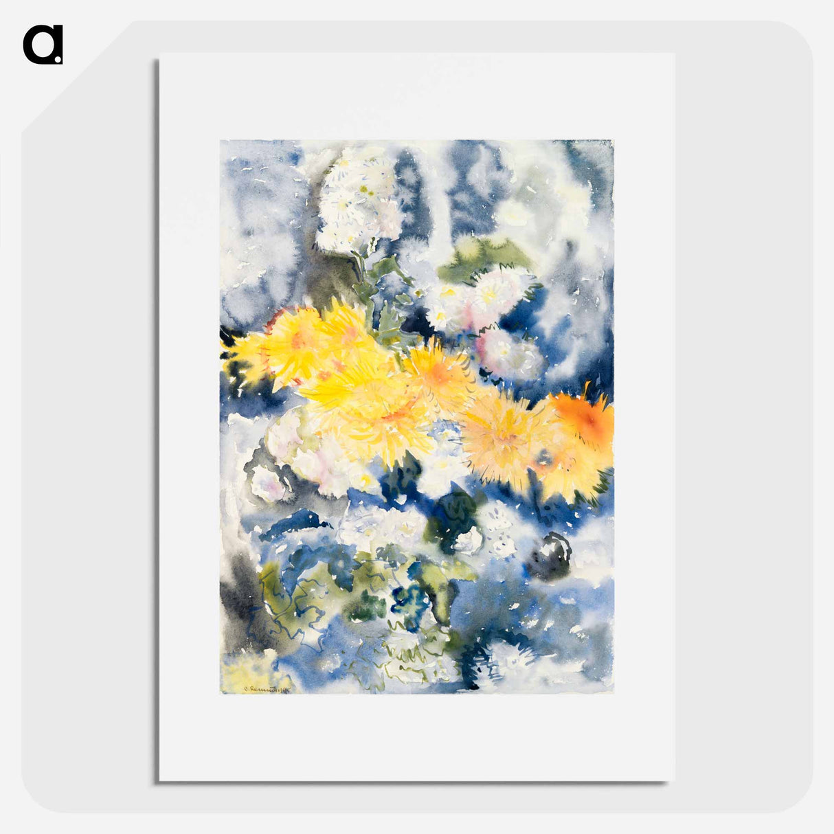 Yellow and Blue - Charles Demuth Poster.