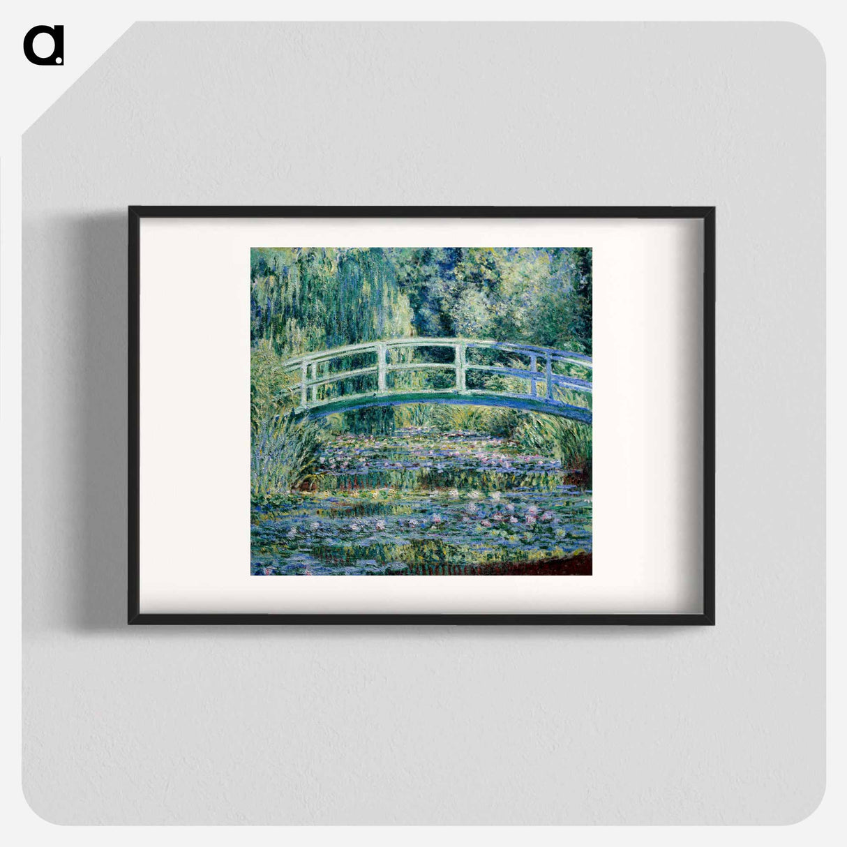 Water Lilies and Japanese Bridge - Claude Monet Poster.