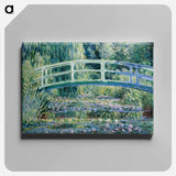 Water Lilies and Japanese Bridge - Claude Monet Canvas.