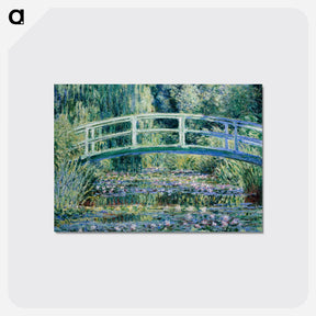 アートポストカード-Water Lilies and Japanese Bridge - クロード モネ Postcard.
