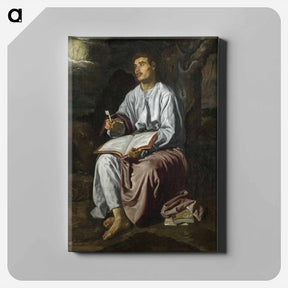 アートパネル-Saint John at Patmos - ディエゴ ベラスケス Canvas.