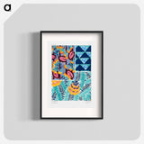 Suggestions pour étoffes et tapis: 60 motifs en couleur - E.A.セギー Poster.