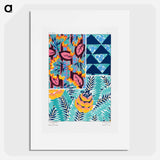 Suggestions pour étoffes et tapis: 60 motifs en couleur - E.A.セギー Poster.