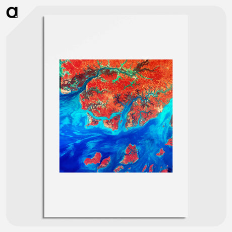 アートポスター-Guinea-Bissau from Space
 - 上空からの地球 Poster.