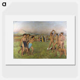 Young Spartans Exercising - Edgar Degas Poster.