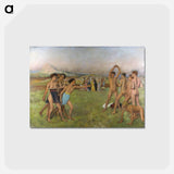 アートポストカード-Young Spartans Exercising - エドガー ドガ Postcard.