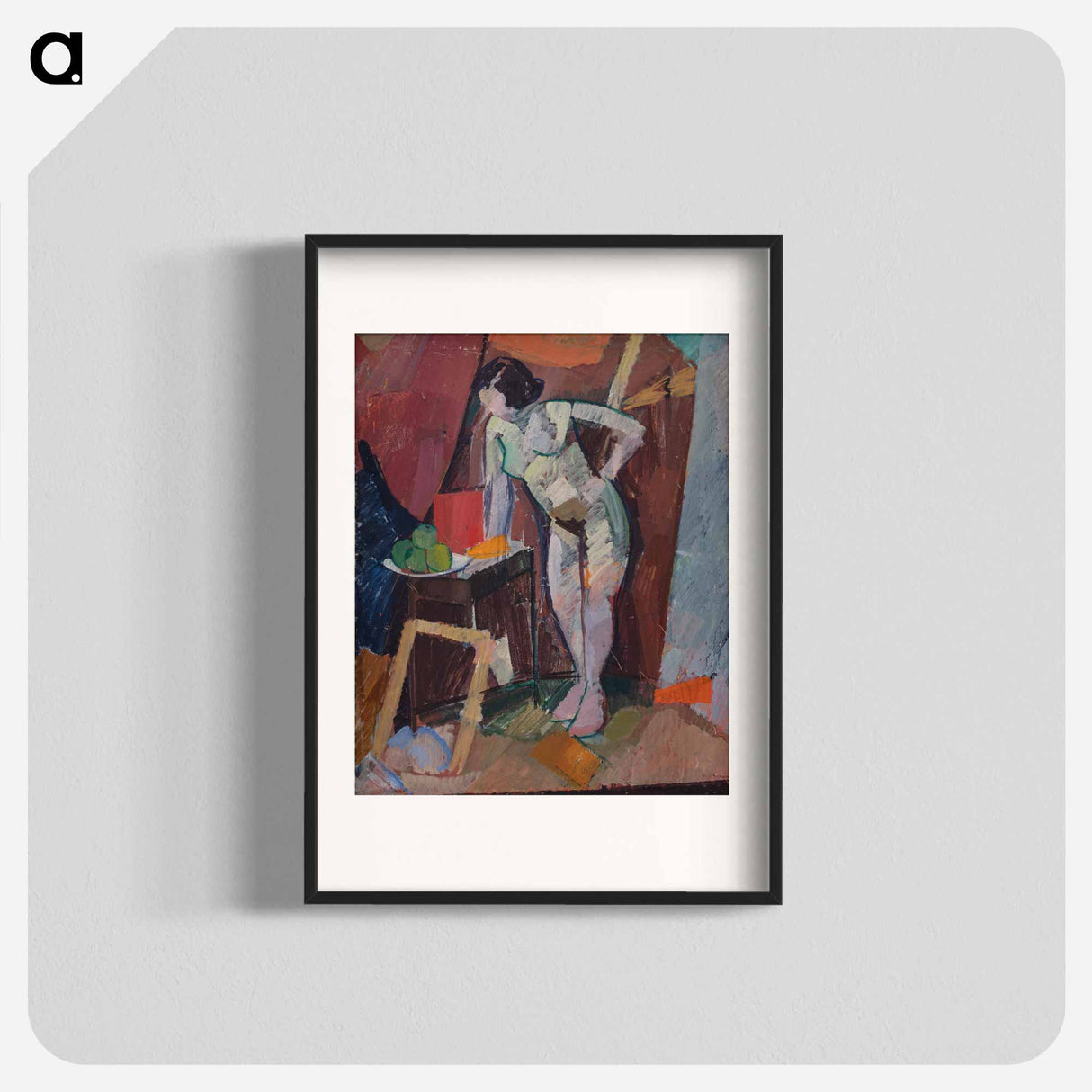 Standing Female Nude - エドヴァルド ウェイ Poster.