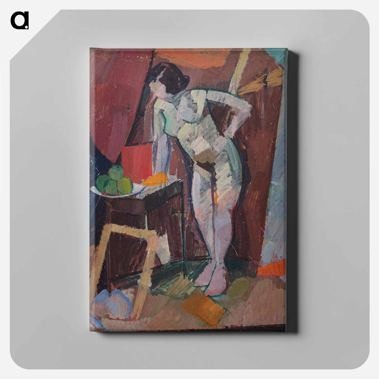 Standing Female Nude - エドヴァルド ウェイ Canvas.