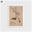 アートポストカード-Love leading the Pilgrim - Study of Birds: Finches - エドワード バーン ジョーンズ Postcard.
