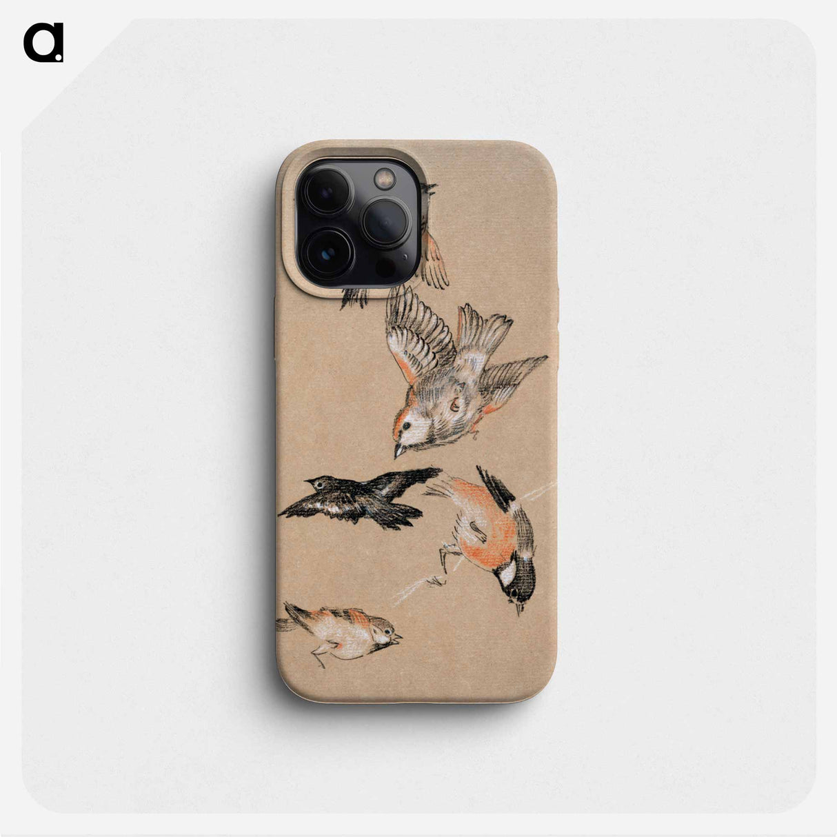Love leading the Pilgrim - Study of Birds: Finches - エドワード バーン ジョーンズ Phone Case.