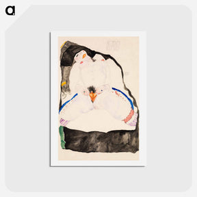 アートポストカード-Observed in a Dream - エゴン シーレ Postcard.