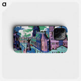 View of Dresden: Schlossplatz - エルンスト ルートヴィヒ キルヒナー Phone Case.