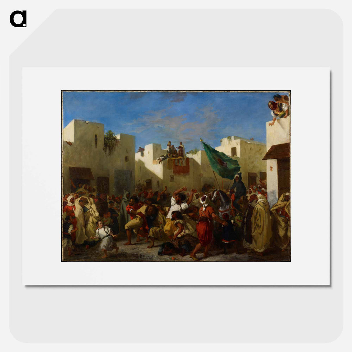 Convulsionists of Tangier - ウジェーヌ ドラクロワ Poster.