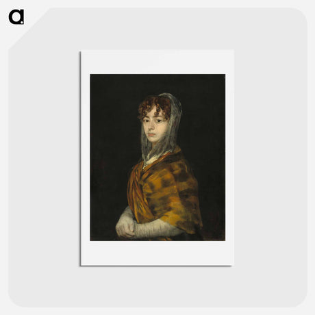 アートポストカード-Señora Sabasa Garcia - フランシスコ デ ゴヤ Postcard.