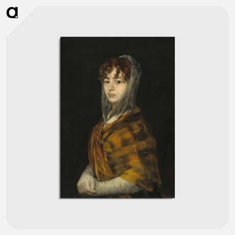 アートポストカード-Señora Sabasa Garcia - フランシスコ デ ゴヤ Postcard.