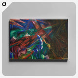 アートパネル-Animal fates (the trees showed their rings, the animals their veins) - フランツ マルク Canvas.