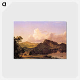 アートポストカード-Home by the Lake - フレデリック エドウィン チャーチ Postcard.