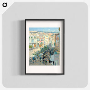 アートポスター-View of a Southern French City - フレデリック チャイルド ハッサム Poster.