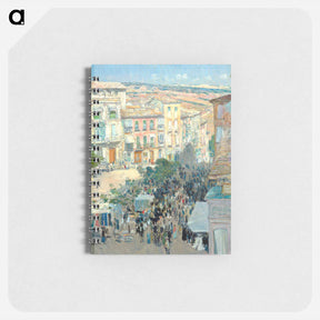 アートメモ帳-View of a Southern French City - フレデリック チャイルド ハッサム Memo.